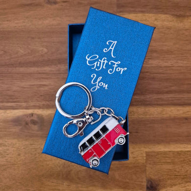 Red Kombi keyring keychain boxed gift 