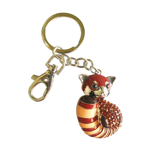 Panda Keychain Gift | Red Panda Keyring | Cute Red Panda Bag Chain
