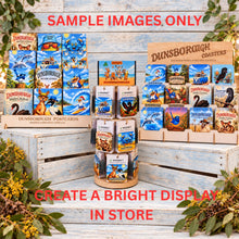 Load image into Gallery viewer, Australian Designed &amp; Printed Custom Coaster Display Stand | 12 Styles | 10 Each Style | 120 Units Total