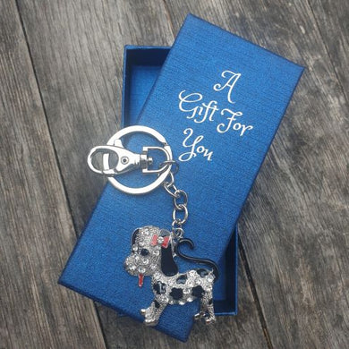 cute dog keyring keychain boxed gift 