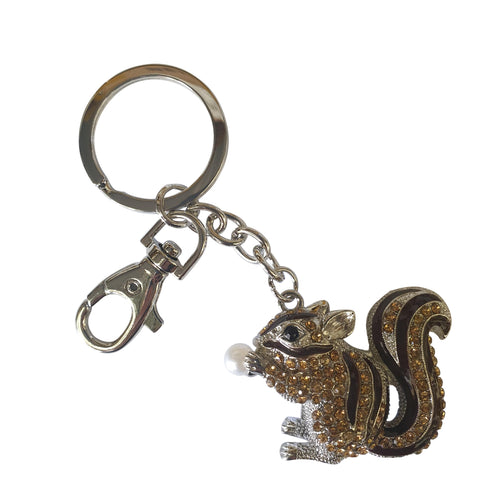 Squirrel keyring keychain gift 