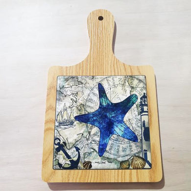 Starfish Serving Board | Ocean Seaside Cheeseboard Decorative Kitchen Gift