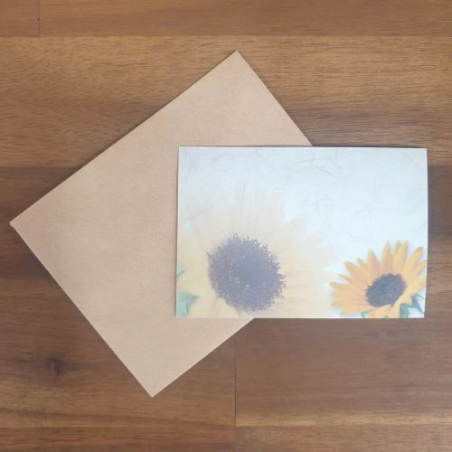 Free Personalised Gift Card | Sunflower Generic Card | Craft Card With Envelope