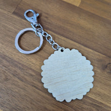 Load image into Gallery viewer, Sunflower Wooden Keychain Keyring Bag chain | Australian Made Gifts | Sustainable Gifts