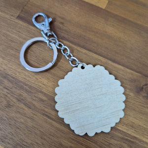 Sunflower Wooden Keychain Keyring Bag chain | Australian Made Gifts | Sustainable Gifts