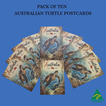 Load image into Gallery viewer, POSTCARD | Pack Of Ten | Australian Turtle Tourism Travel Postcards | Australian Designed &amp; Made