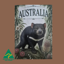 Load image into Gallery viewer, Tasmanian Devil Postcard Australian Designed &amp; Made 