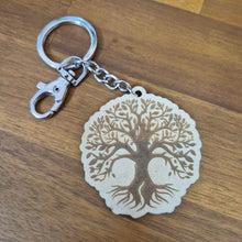 Load image into Gallery viewer, Tree Of Life Wooden Keychain Keyring Bag chain | Australian Made Gifts | Sustainable Gifts