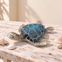 Load image into Gallery viewer, Turtle ornament statue seaside nautical theme house gift 