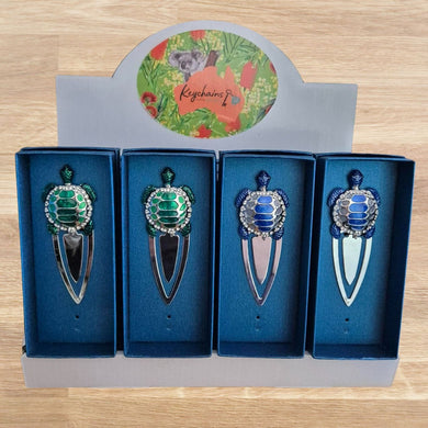 WHOLESALE ONLY | Turtle Bookmark Counter Unit Display | Wholesale Only | Total 16 Unit Bookmarks 2 Colours