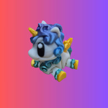 Load image into Gallery viewer, 3D rainbow Unicorn Sustainable Keyring Australian Made Gift