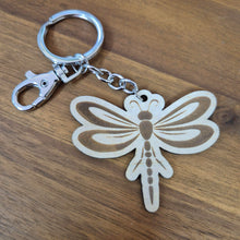 Load image into Gallery viewer, Dragonfly Wooden Keychain Keyring Bag chain | Australian Made Gifts | Sustainable Gifts