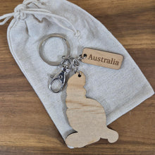 Load image into Gallery viewer, Kangaroo Wooden Keychain Keyring Bag chain | Australian Made Gifts | Tourist Gifts