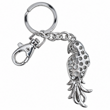 Load image into Gallery viewer, Macaw Tropical Blue &amp; Red Parrot Keychain | Beautiful Parrot Keyring Bag Chain Gift