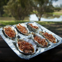 Load image into Gallery viewer, Eazy Azz Oyster Tray 125 Bulk Pack | Aluminum Cooking BBQ Oven Tray Seafood Cooking