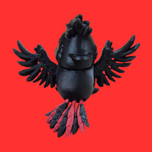 Load image into Gallery viewer, Australian Red &amp; Black Cockatoo 3D Keychain | 12 Unit's | Made In Australia | Australian Wildlife Gift