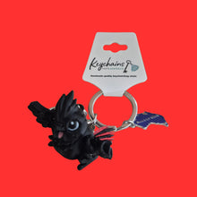 Load image into Gallery viewer, Australian Red &amp; Black Cockatoo 3D Keychain | 12 Unit's | Made In Australia | Australian Wildlife Gift