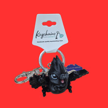 Load image into Gallery viewer, Red &amp; Black Cockatoo Australian Made keyring keychain Bag chain 