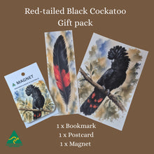 Load image into Gallery viewer, Red-tailed Black Cockatoo Gift Set | Australian Designed &amp; Made | Journal Book Set