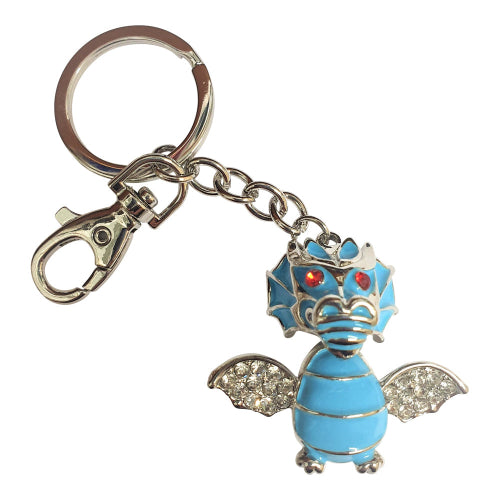 Blue dragon keyring keychain bag chain gift 