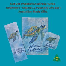Load image into Gallery viewer, Gift Set | Western Australian Turtle | Bookmark - Magnet &amp; Postcard Gift Set | Australian Made Gifts