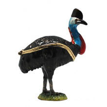 Load image into Gallery viewer, Cassowary Trinket Jewellery Ornament Box | Queensland Cassowary Australiana Gift