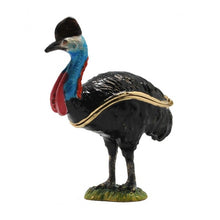 Load image into Gallery viewer, Cassowary Trinket Jewellery Ornament Box | Queensland Cassowary Australiana Gift