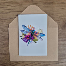 Load image into Gallery viewer, Dragonfly Colourful Gift Cards | Assorted Colourful Dragonfly Cards | Price Per Unit