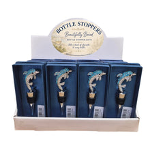 Load image into Gallery viewer, Dolphin Bottle Stoppers | Counter - Shelving Unit | 16 Boxed Gifts Total | Dolphin Lover Gifts