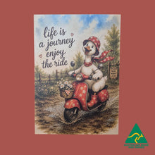 Load image into Gallery viewer, Life Is Journey Enjoy The Ride Postcards | Pack Of 10 | Australian Designed &amp; Printed