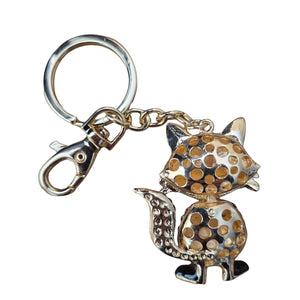 Fox Cartoon Keychain Boxed Gift | Super Cute Fox Bag Chain Keyring Gift | Fox Lover Gift