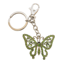 Load image into Gallery viewer, Green butterfly keyring keychain gift 