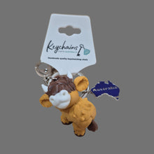 Load image into Gallery viewer, Hairy highlander sustainable Australian Made 3D Keyring keychain bag chain gift 