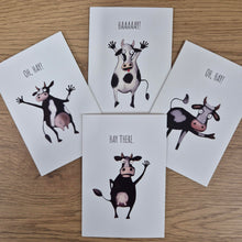 Load image into Gallery viewer, Cow Gift Cards | Super Cute Cow Cards | Funny Hay Assorted Sayings | Price Per Unit