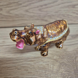 Hippo Jewellery Trinket Ornament Box | Wild Hippo Gift