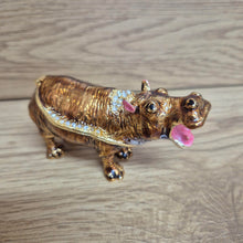 Load image into Gallery viewer, Hippo Jewellery Trinket Ornament Box | Wild Hippo Gift