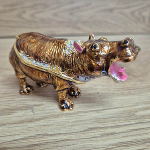 Hippo Jewellery Trinket Ornament Box | Wild Hippo Gift