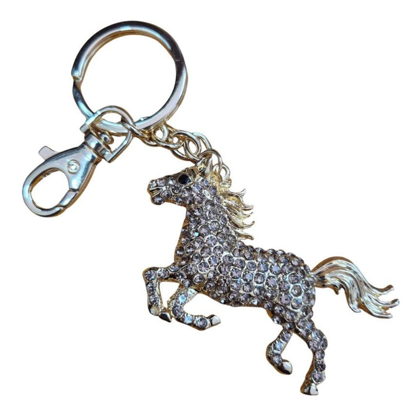 Golden horse keyring keychain gift