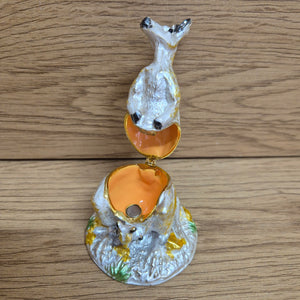 Kangaroo & Joey Trinket Jewellery Box | Australian Kangaroo Small Ornament Gift