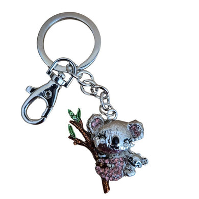 Koala and baby pink keyring keychain bag chain gift 