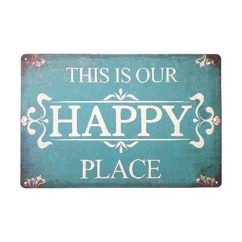 This metal sign is the perfect gift for any home, boldly declaring 