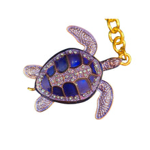 Load image into Gallery viewer, Turtle Keyring | Blue Purple Turtle Keychain Ocean Gift | Bag Chain | Bag Charm