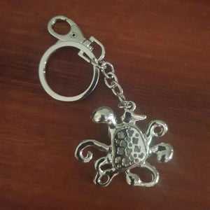Octopus Keychain Boxed Gift | Blue Octopus Ocean Marine Animal | Octopus Keyring Gift
