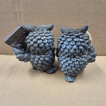 Load image into Gallery viewer, Welcome Owl Garden Ornament Pair | Resin Owl Statue's | Cute Owl Figures