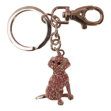 Load image into Gallery viewer, Dog Keychain | Cute Pink Puppy Keyring Bag Chain | Dog Lover Gifts