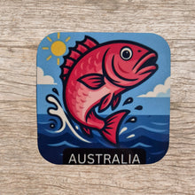 Load image into Gallery viewer, Magnet | Australian Made Magnets | Cartoon Pink Snapper Fish | Fun Fishing Tourism Gift