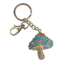 Load image into Gallery viewer, magic mushroom gift rainbow mushroom keyring keychain gift 