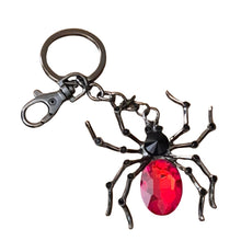 Load image into Gallery viewer, Spider Keychain Boxed Gift | Redback Large Spider Keyring Bag Chain | Spider Lover Gifts