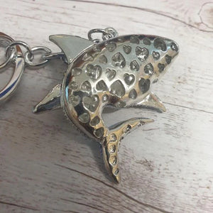 Shark Keychain Gift | Pink Sharky Shark Cartoon Keyring | Bag Chain Ocean Gift