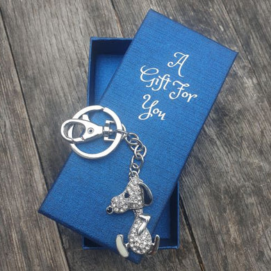 Cute snoop dog keyring keychain boxed dog cartoon lovers gift 